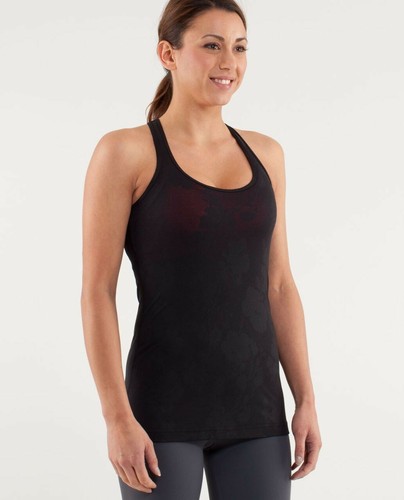 Lululemon ブラック タンクトップ サイズ2 Lululemon Swiftly Tech High-Neck Tank Top 2.0 *Race Length