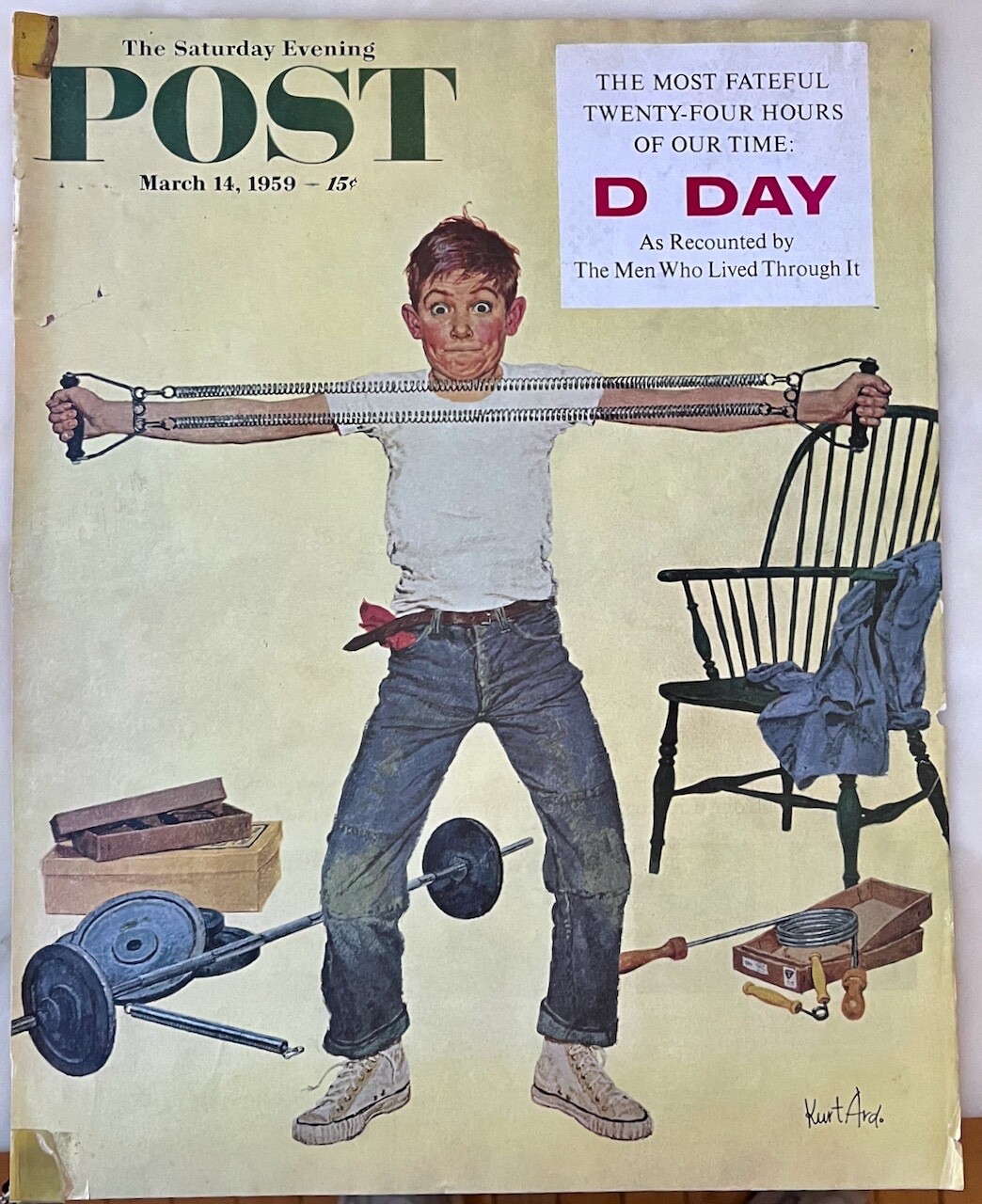 Saturday Evening Post magazine - Cover Only -March 14, 1959