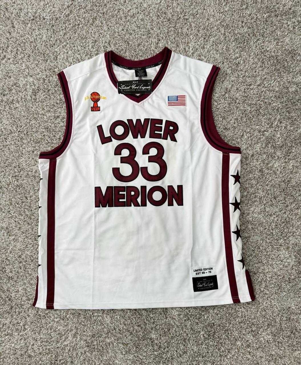 その他 Kobe Bryant Lower Merion Jersey KOBE BRYANT LOWER MERION (HS) HIGH QUALITY🌟STITCHED XXXL