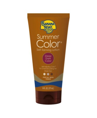 Banana Boat Dye-Free Summer Color Self-Tanning Lotion - Deep Dark - 6 fl oz