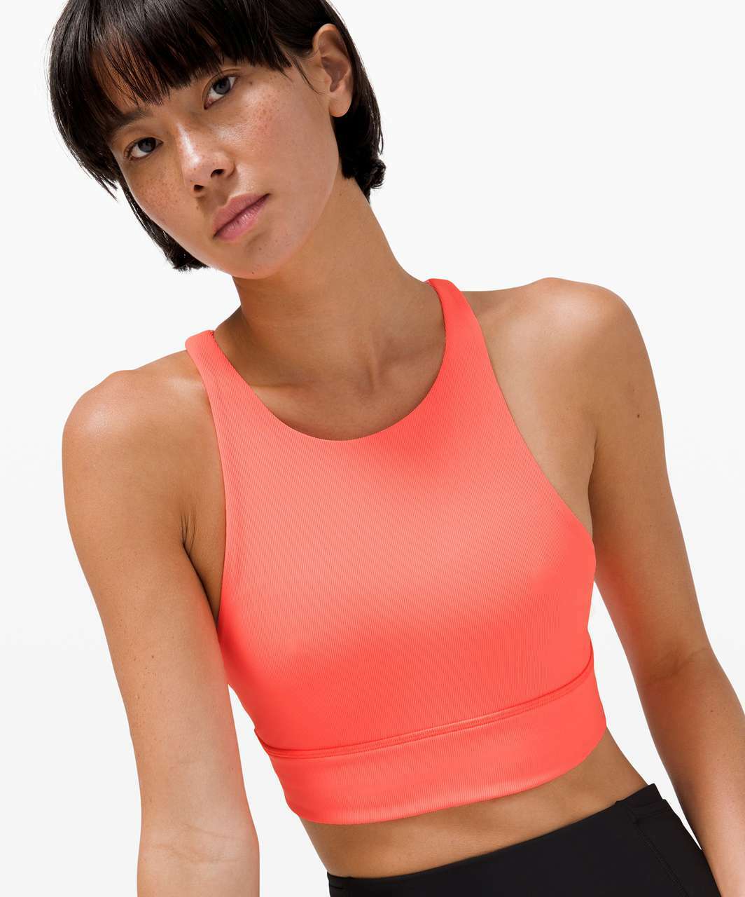 ルルレモン新品タグ付　Energy Bra Long Line ライトブルー lululemon Energy Longline Bra *Medium Support, B–D Cups