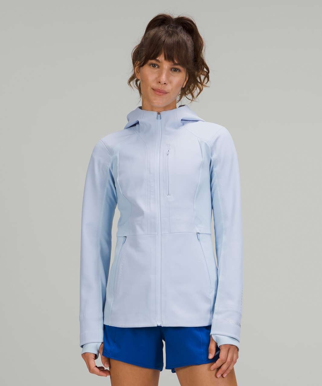New Lululemon Cross Chill Jacket RepelShell Blue Linencolor New Lululemon Cross Chill Jacket RepelShell Blue Linencolor