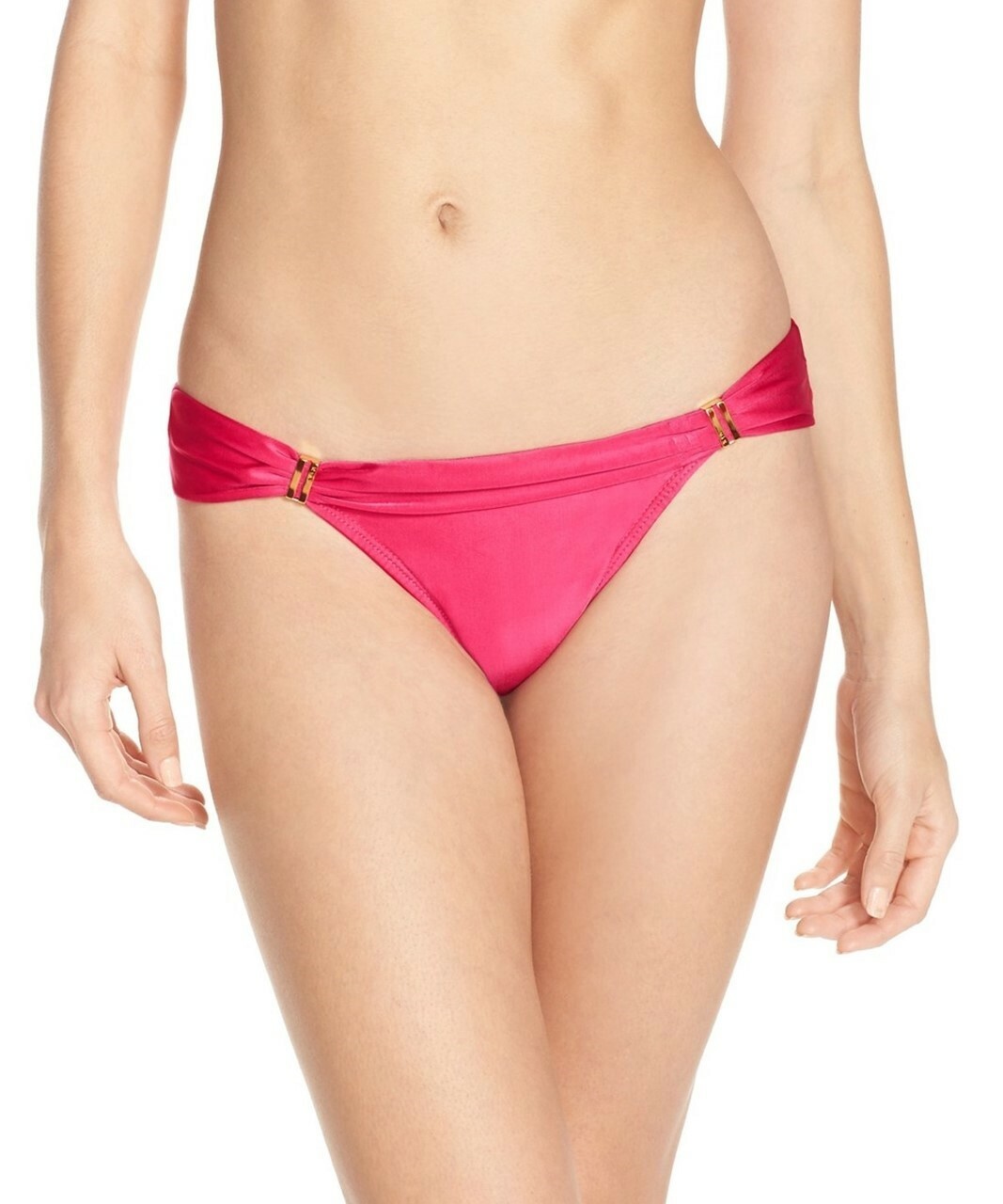 ViX Bia Women's Tube Brazilian Hipster Cut Solid Bikini Bottom Swimwear Size XS