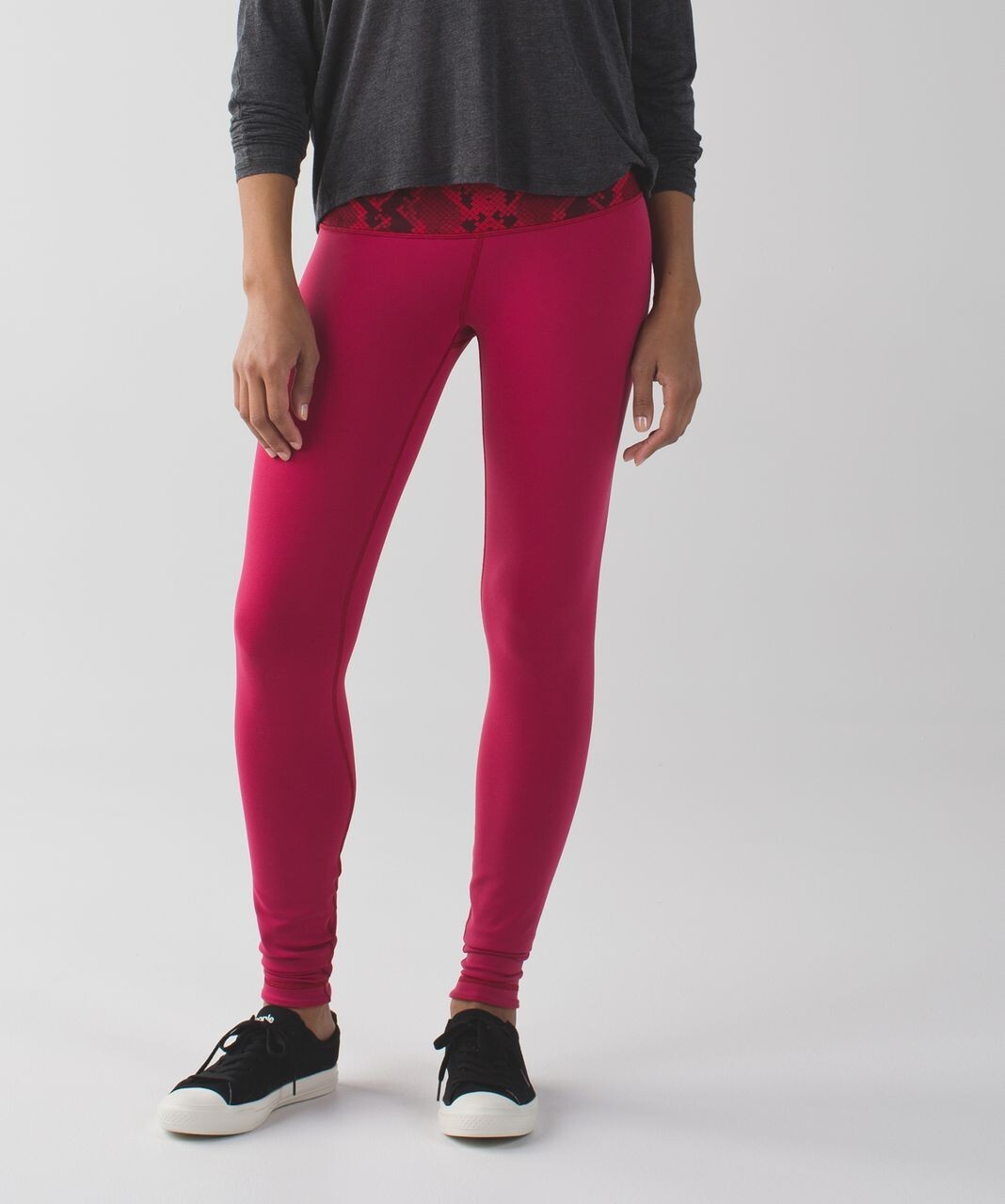 ★ルルレモン★人気のWunder Under Pant オシャレデザイン Lululemon Wunder Under Pant (Hi-Rise) (Mesh) - Line Up White