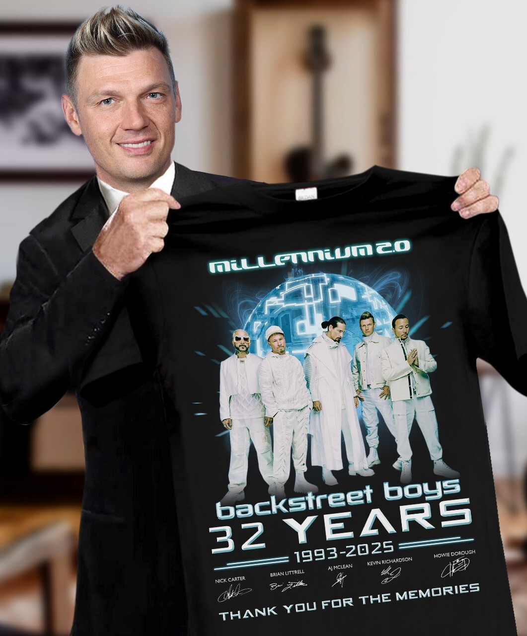 backstreet boys 32 Year 1993-2025 Millennium! hot 2025 T