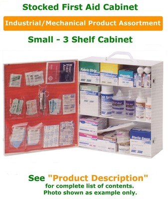 First Aid Kit (Cabinet)   Stocked   Industrial / Mechanical Product Fill   3 She