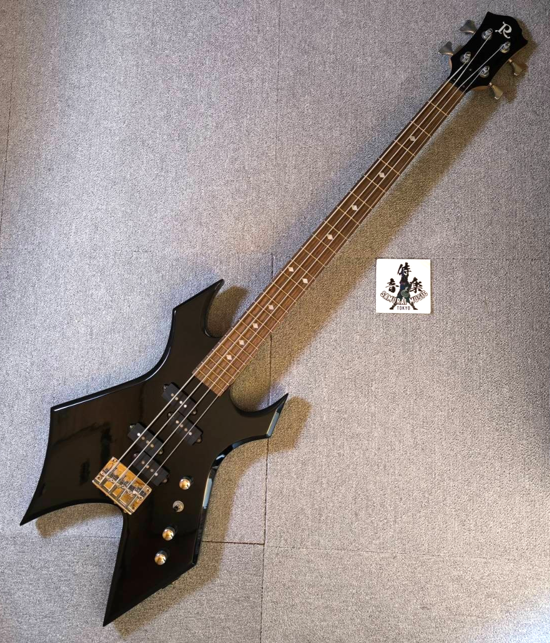 BC Rich Warlock NJ Deluxe エレキギター 1989 BC Rich Warlock Bass NJ Series WB-857 Vintage PJ Black
