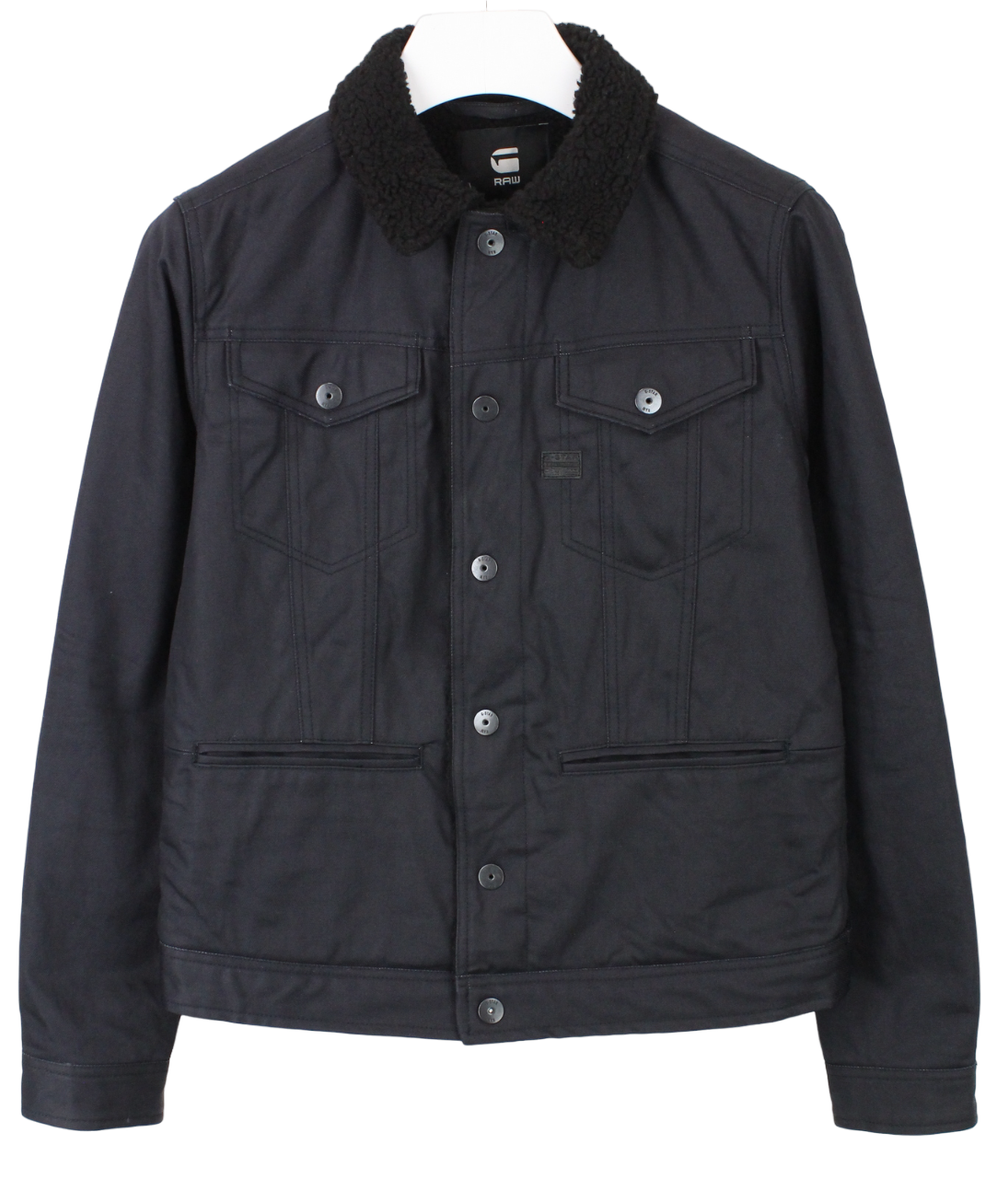 ジャケット・アウター g-star raw d-staq sherpa slim jacket G-Star Raw Men's D-Staq Sherpa Slim Jacket 3D Raw Denim