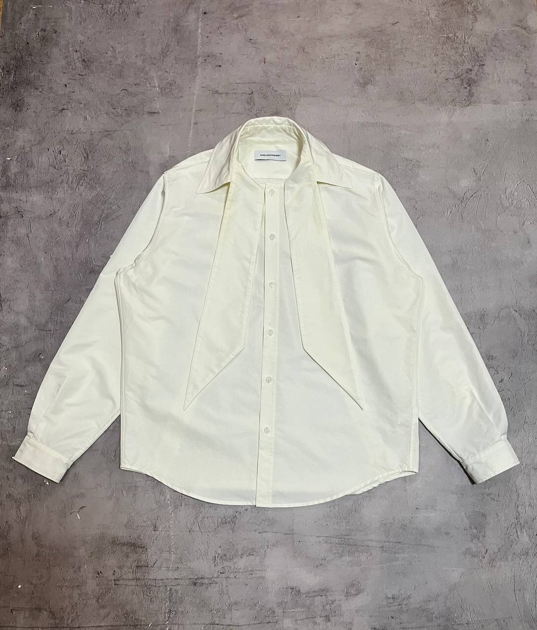 Kiko Kostadinov Tulcea Bow Shirt 00082020 White Size XS