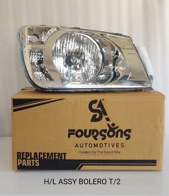 Front Headlight Right W O Bulb Fits Mahindra Bolero & Pick Up 2011 To 2021
