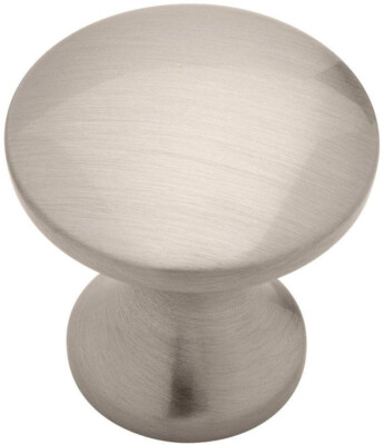 (5 Pack) 1 inch Modern Individuals Knob Satin Nickel