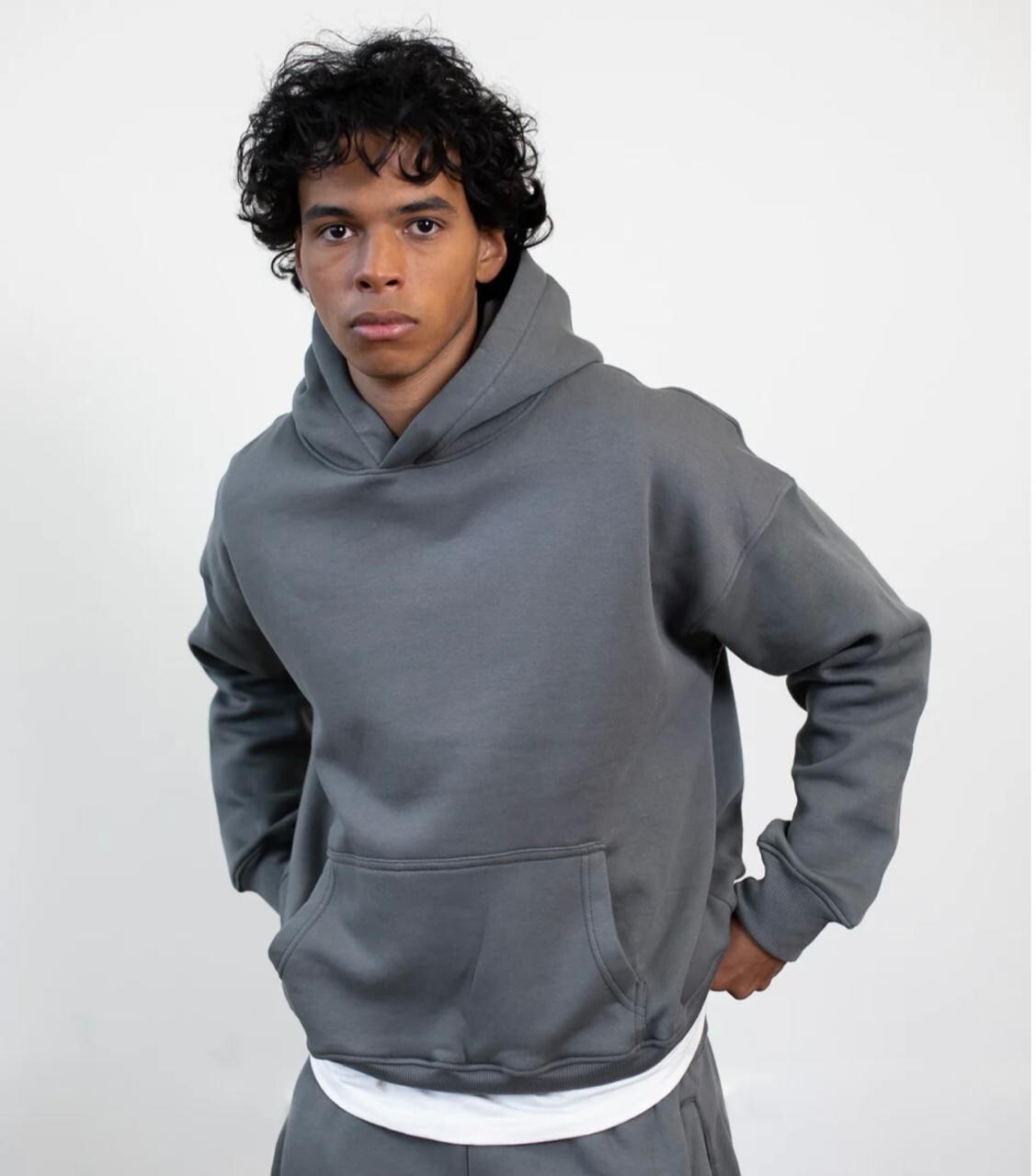 【DISCERNMENT】Unisex Best overfit drop shoulder hooded T $_57.JPG?set_id=880000500F