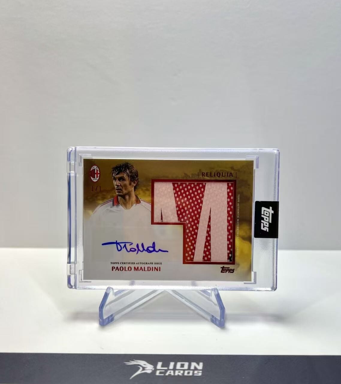 Paolo Maldini 1/1 Gold Patch Auto -Topps 25 Years AC Milan