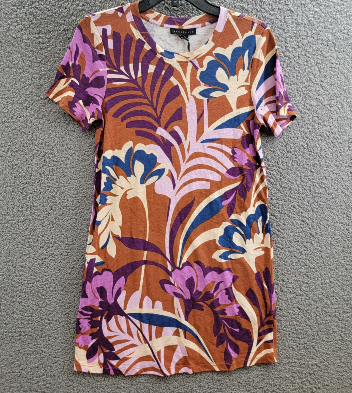 Sanctuary The Only One T-Shirt Dress Women's XS Multi Crewneck Short Sleeve - Picture 2 of 16
