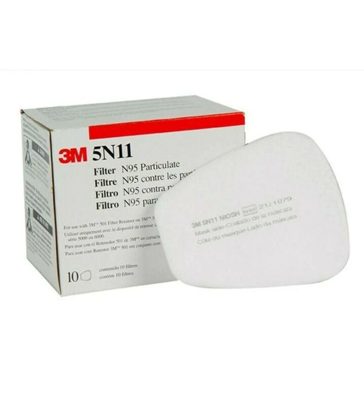 3M 5N11 Niosh OEM Filters for 6200 6800 7502 SEALED box of 10 --- ships from USA