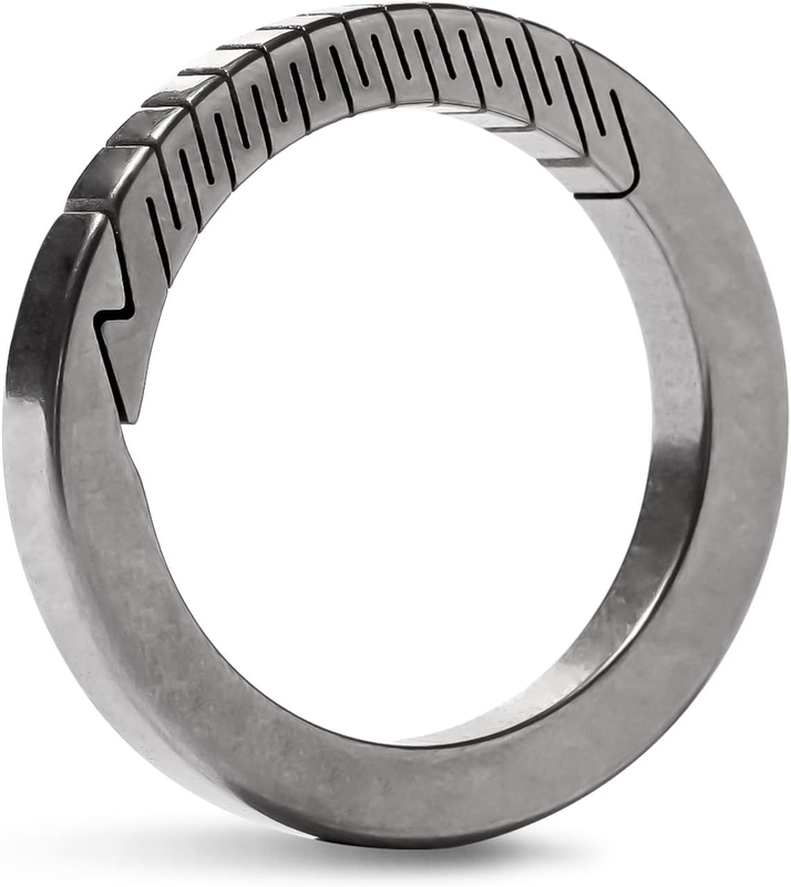 Titanium Keychain Clip with Key Rings, Titanium Quick Release Keychain for Keys,
