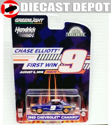 CHASE ELLIOTT WATKINS GLEN FIRST WIN TRIBUTE SUN ENERGY 1969 CAMARO 1/64 GREEN
