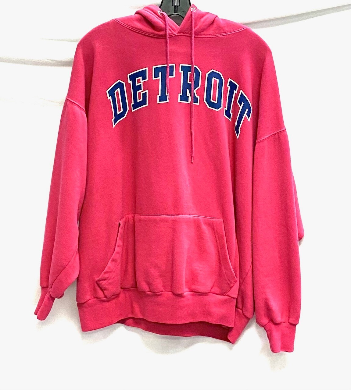 

AUTHENTIC LIFE APPAREL DETROIT Розовый Синий Карман Кенгуру Толстовка Свитер С Капюшоном