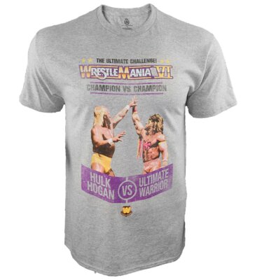 Wrestlemania 6 Hulk Hogan Ultimate Warrior T-shirt