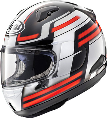 ARAI Quantum-X Competition Helmet- Red M w/ SENA Bluetooth Communication System