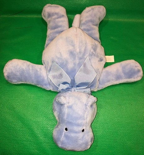 North American Bear Company Flatso Blue Hippo Flatopotamus NABCO Baby Lovey