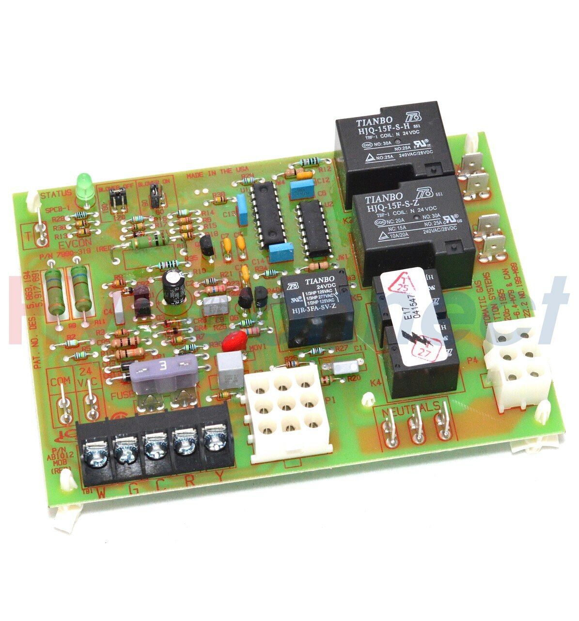 OEM Coleman Evcon Furnace Control Circuit Board 1012-956 1012-956A