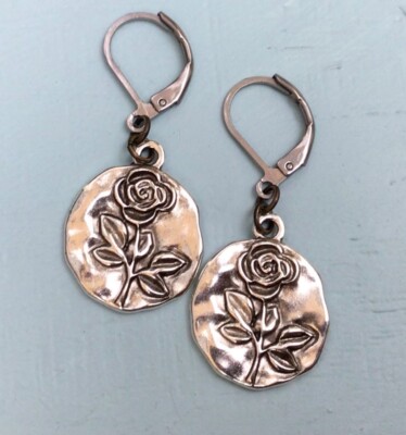 NEW SUNDANCE CHARM EARRINGS HANDMADE HANDCRAFTED ARTISAN SILVER JEWELRY