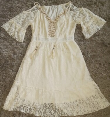 Beautiful Boho Retro Flower Child Look Dress ~ Great 4 Summer Weddings & Cruises