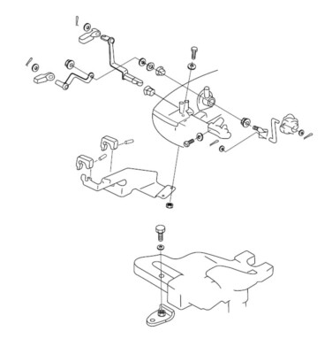 Yamaha F15 Outboard Remote Control Attachment Kit 66M-48501