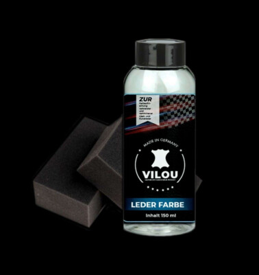 150ml BMW Lederfarbe Lederfresh schwarz leather paint von ''VILOU''