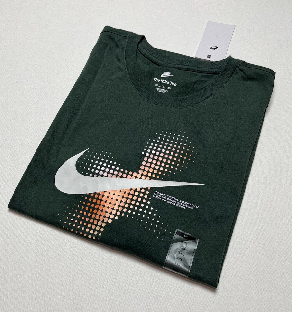 NIKE Sportswear Just Do It Men's T-Shirt Vintage Green Size NIKE Sportswear Just Do It Men's T-Shirt Vintage Green Size