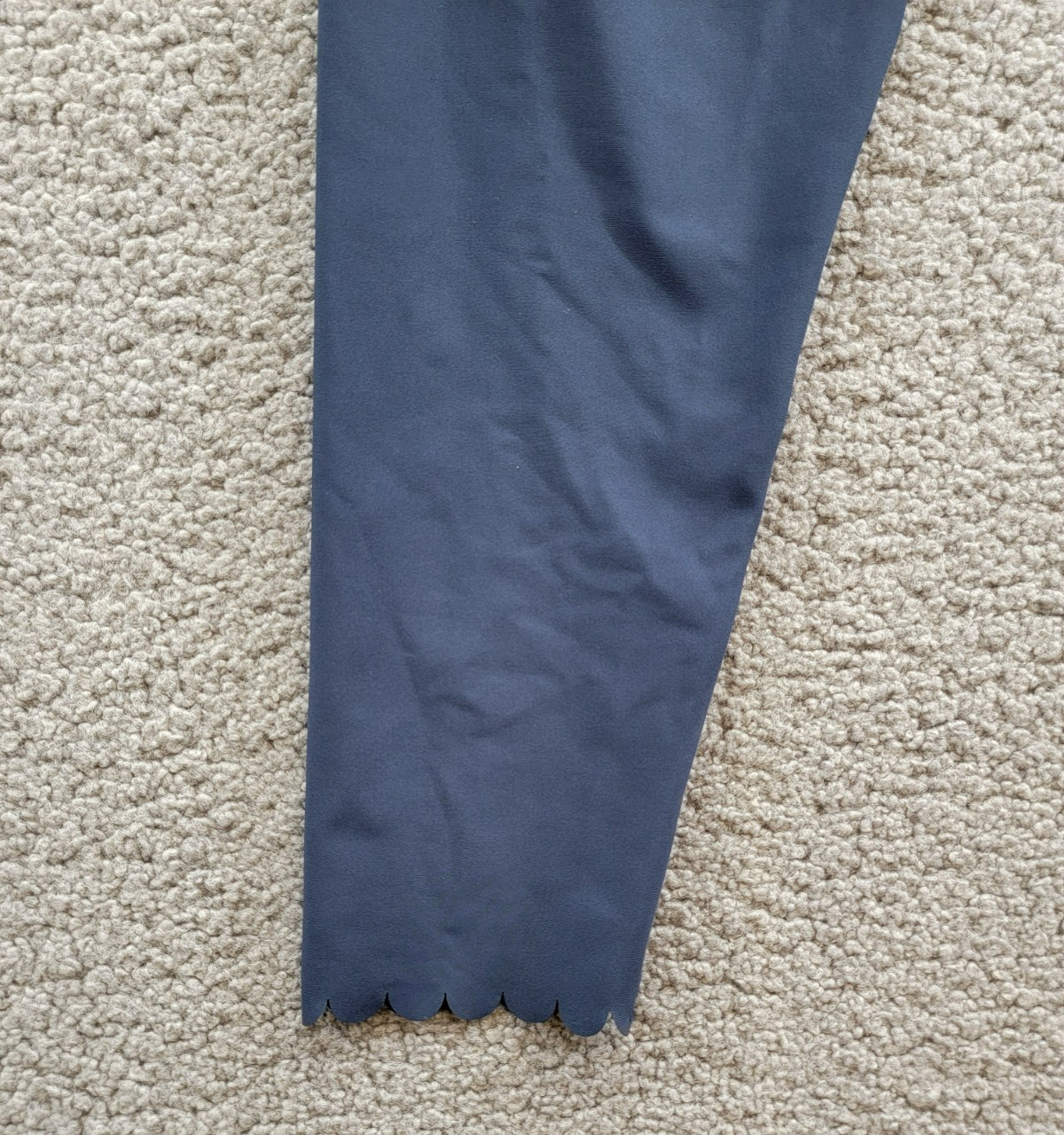 AQUA Athletic Scalloped Hem Leggings Women's XL Myth Elastic Waist Pull On - Picture 15 of 21