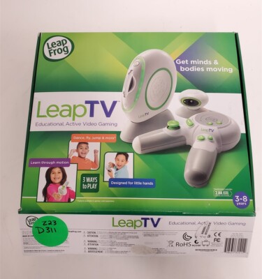 LeapFrog LeapTV Educational Video Gaming System Learning Game Green/White