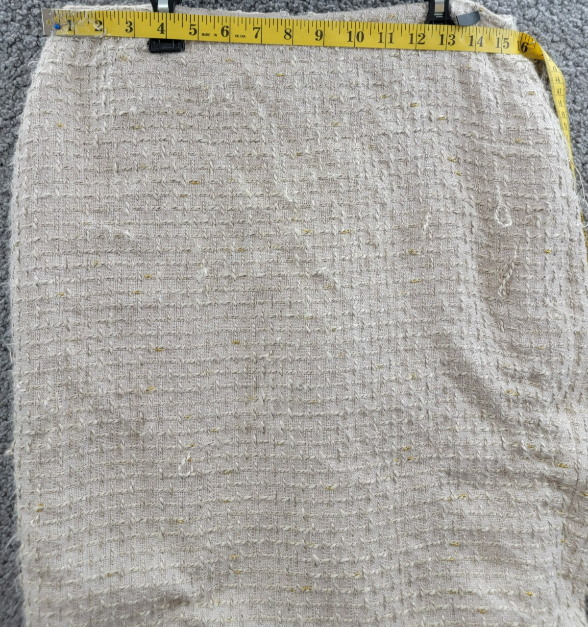 Calvin Klein Petite Tonal Tweed Pencil Skirt Women's 6P Nomad Multi Back Zip - Picture 6 of 14