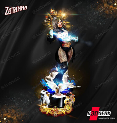 Zatanna Resin Sculpture Statue Model Kit DC size choices!