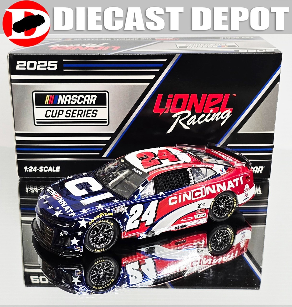 WILLIAM BYRON 2025 CINCINNATI 1/24 ARC DIECAST COLOR CHROME