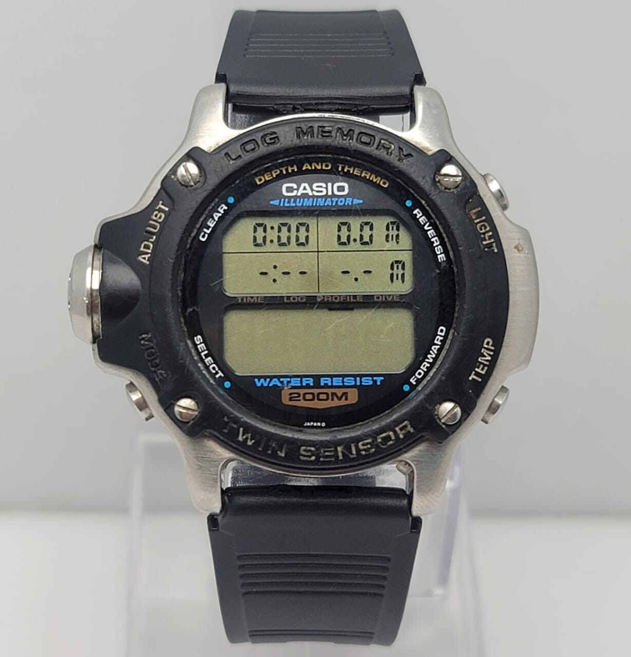 casio カシオ DEP-610 動作品 1656 CASIO DEP-610 Twin Sensor Black Depth Meter Log Memory