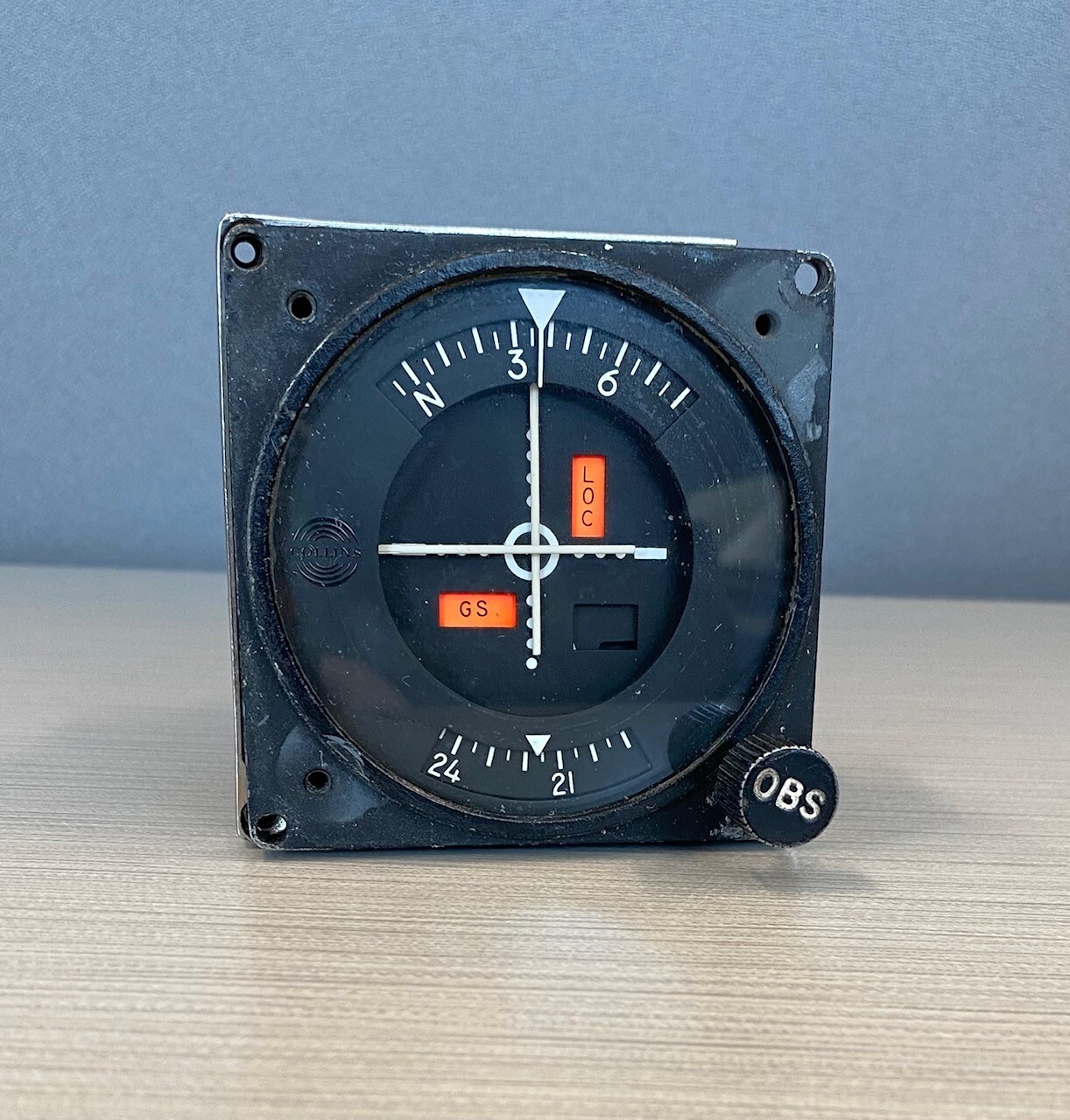 Collins 331H-3G Course Selector Indicator pn: 522-3306-00