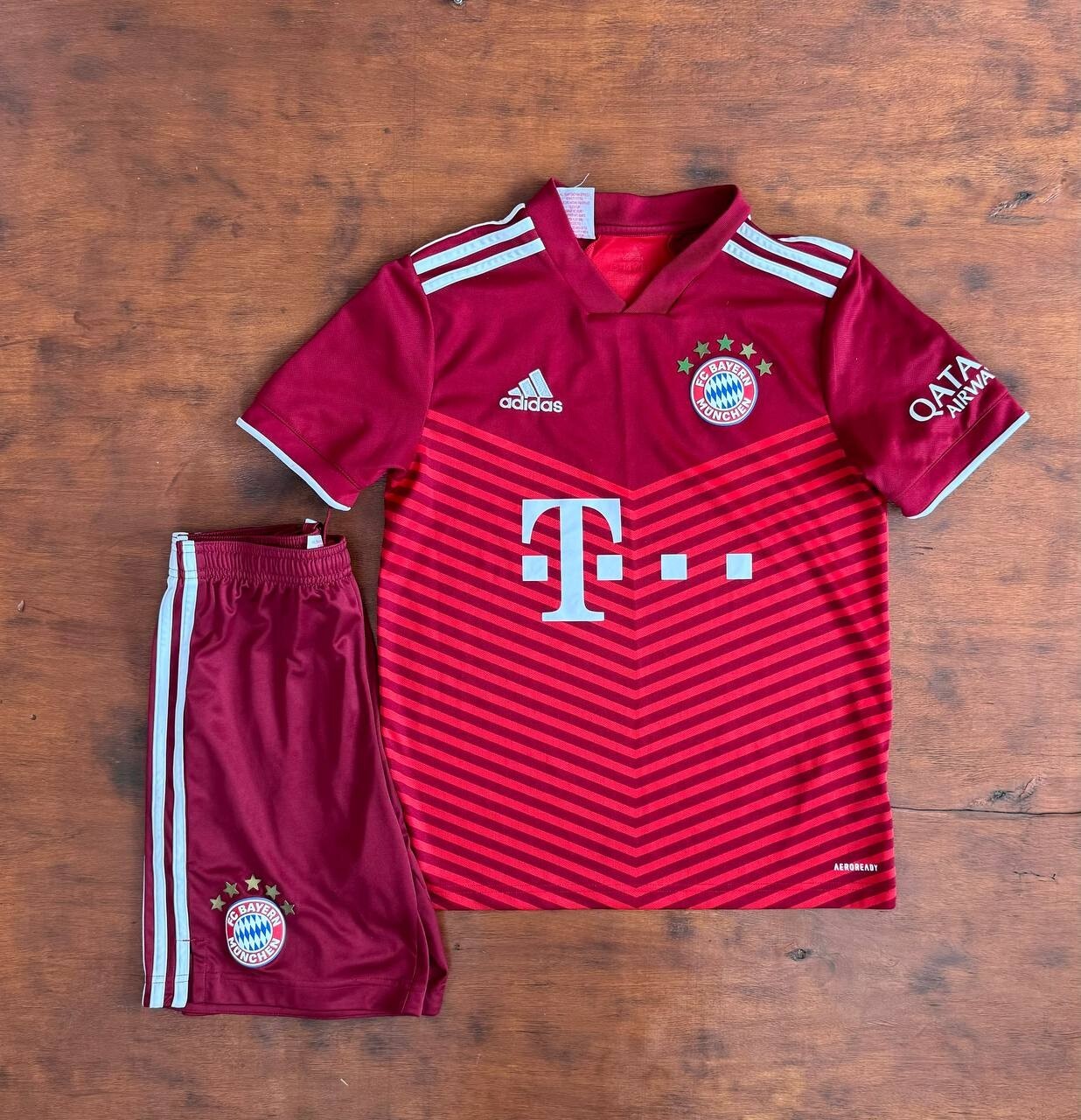 BAYERN MUNICH FULL KIT SHIRT+SHORTS 2021/2022 HOME ADIDAS L
