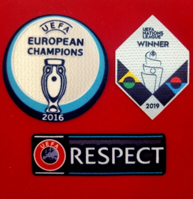 UEFA EURO 2020 Winner Patch Set  Nations League Patch Set for Portugal Jerseys