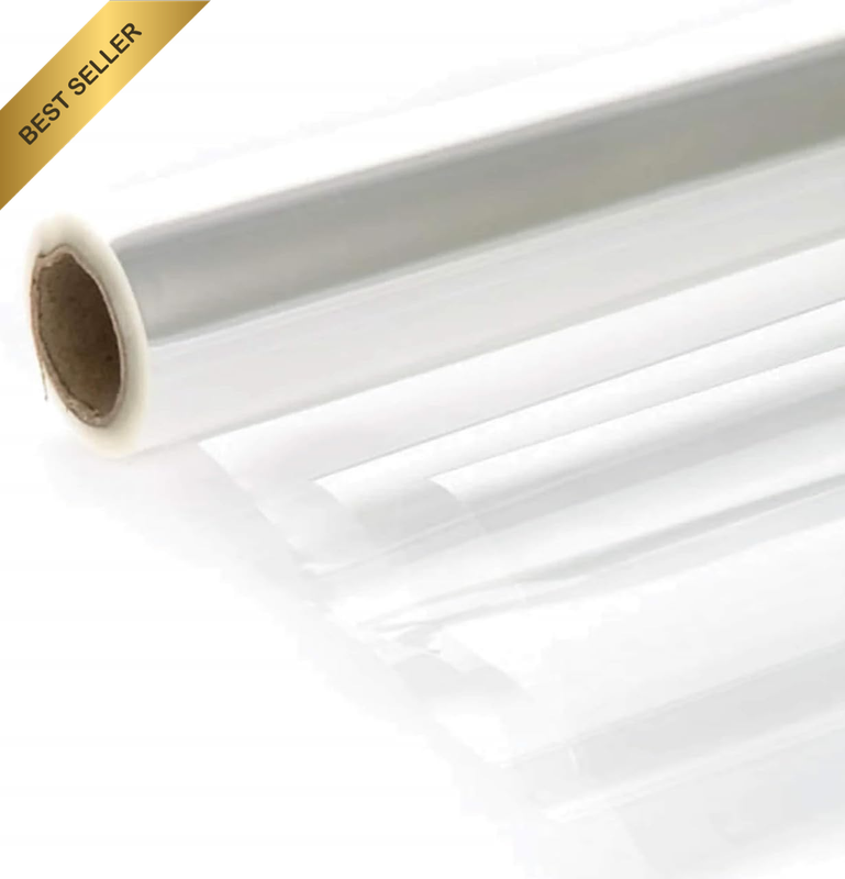 Clear Cellophane Roll Hamper Gift Wrap Wrapping 30-Micron (50Cm X 30M)