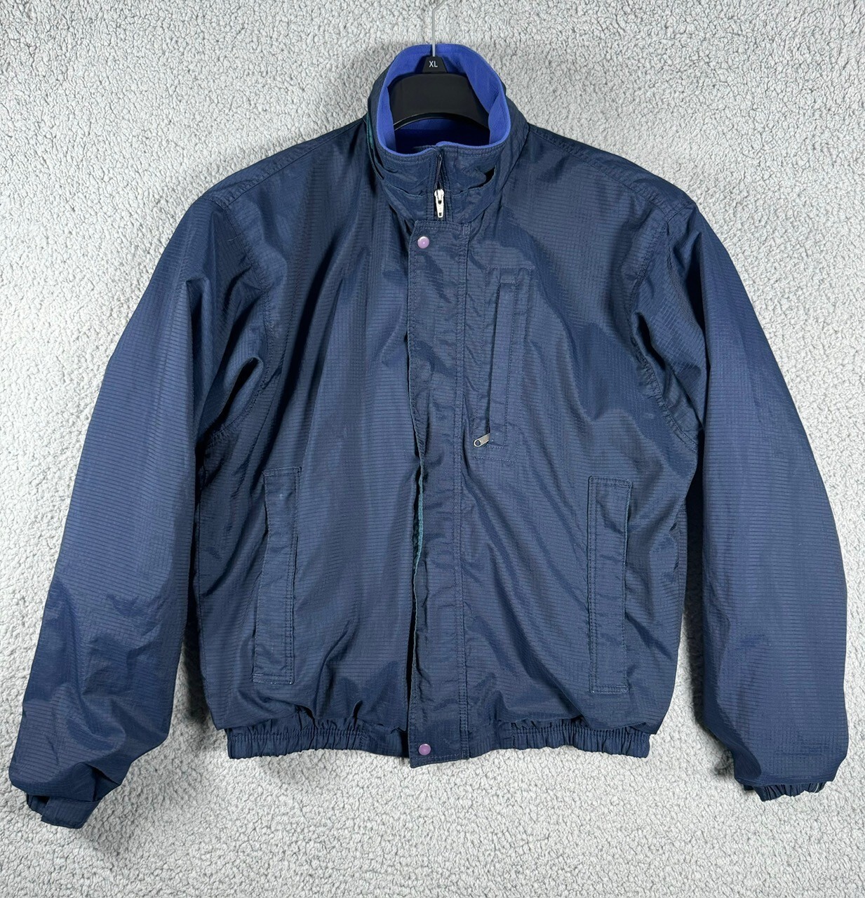 Vintage Patagonia Jacket Mens Small Blue Zip Snap Ski