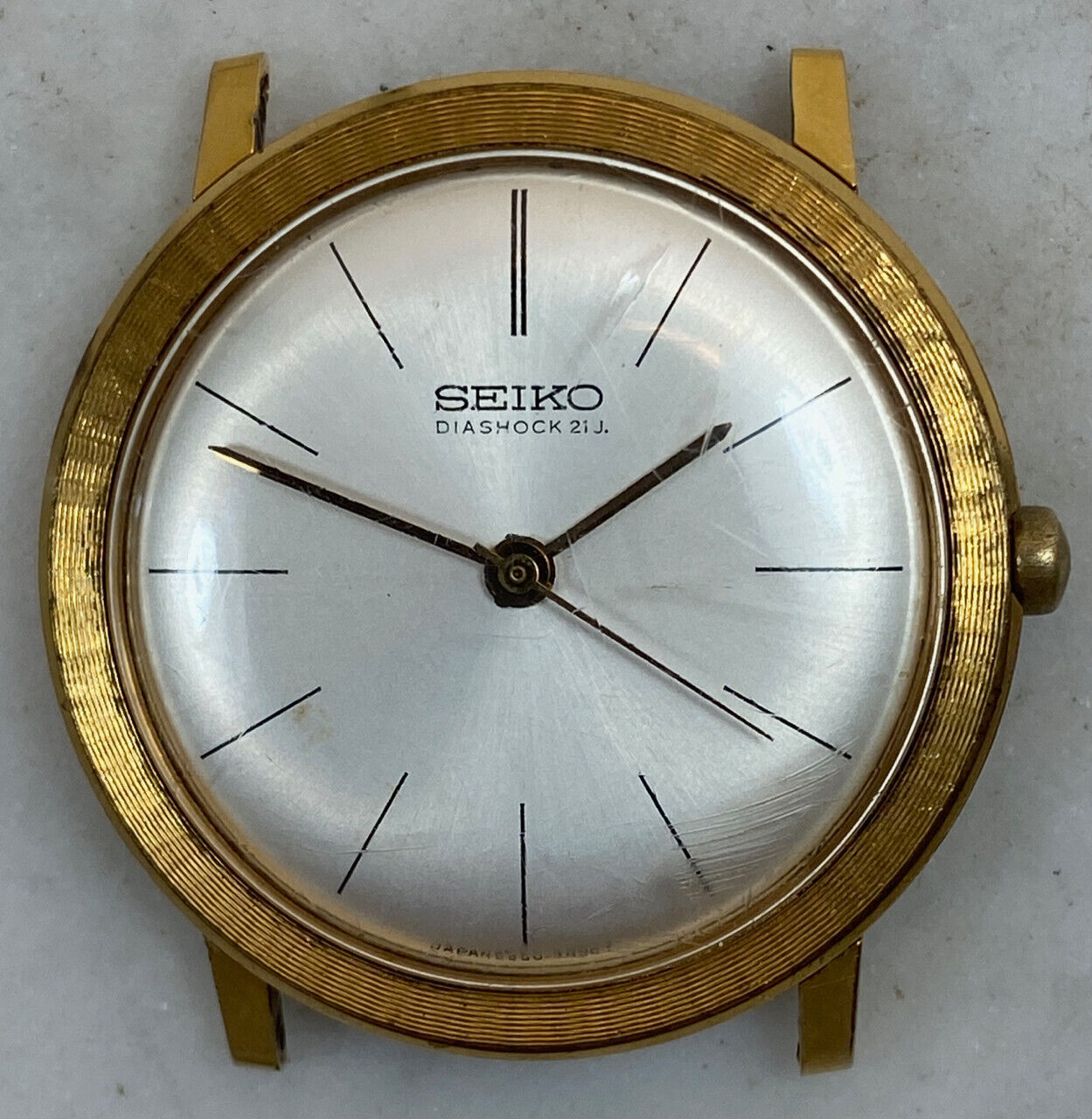 Vintage SEIKO Diashock 21J. Watch. Gold Plated Case Manual Vintage SEIKO Diashock 21J. Watch. Gold Plated Case Manual