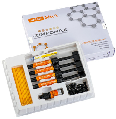 D-Tech Compomax Restorative Nano Hybrid LC Anterior   Posterior Composite Kit