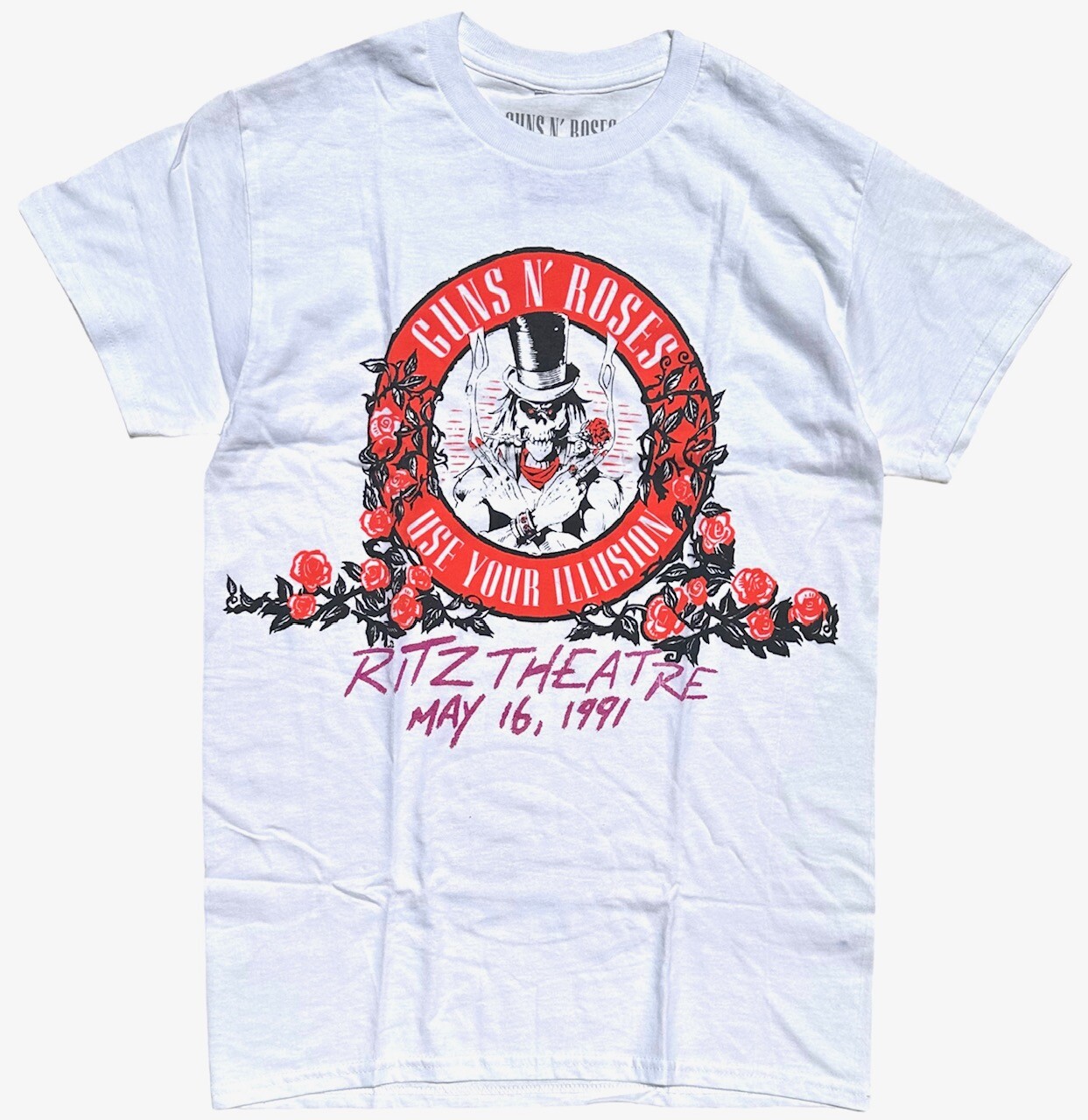 Guns N' Roses Men's Color Changing 1991 Ritz Theatre Concert