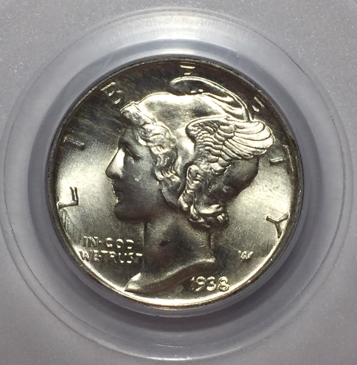 1938 10C Mercury Dimes PCGS MS65FB