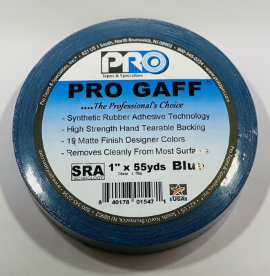 Pro Tapes Pro Gaffer Tape Dark Blue 1'' x 55 yds.