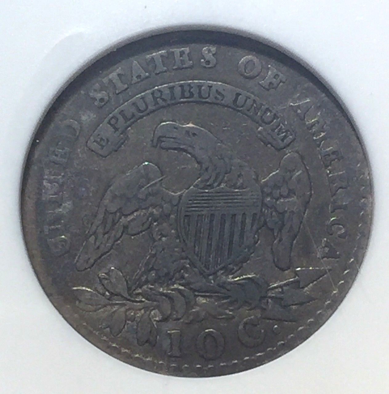 1809 10C Capped Bust Dime, VF, Hair Tooled, ANACS 