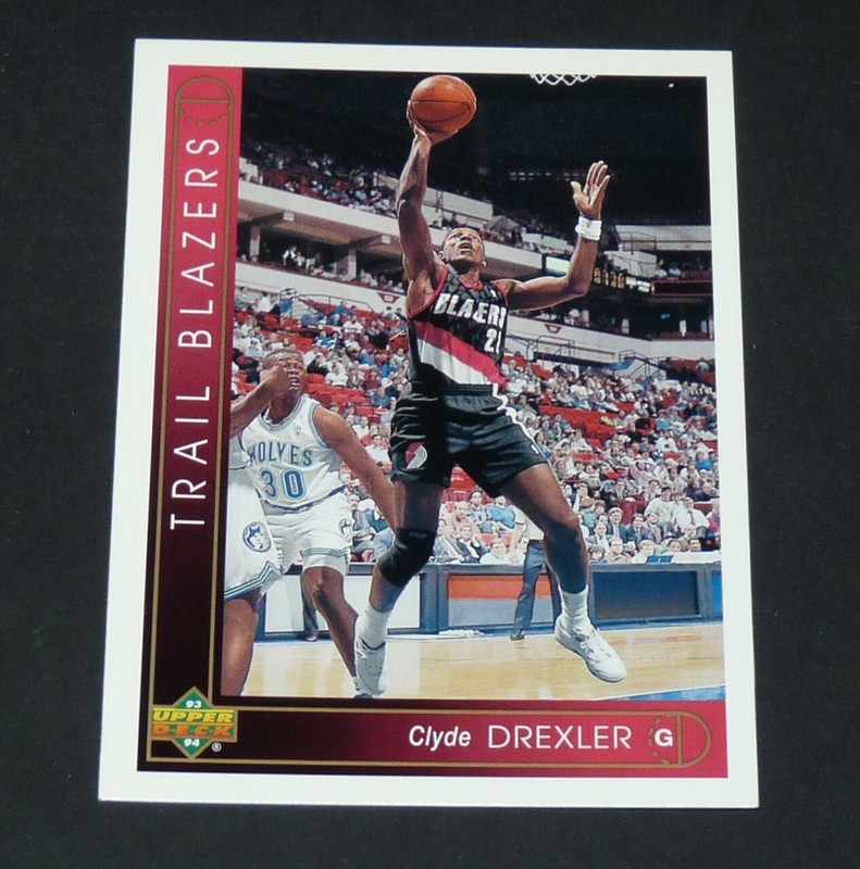 Clyde Drexler Portland Trail Blazers 1993-1994 Nba Basketball Upper Deck Card