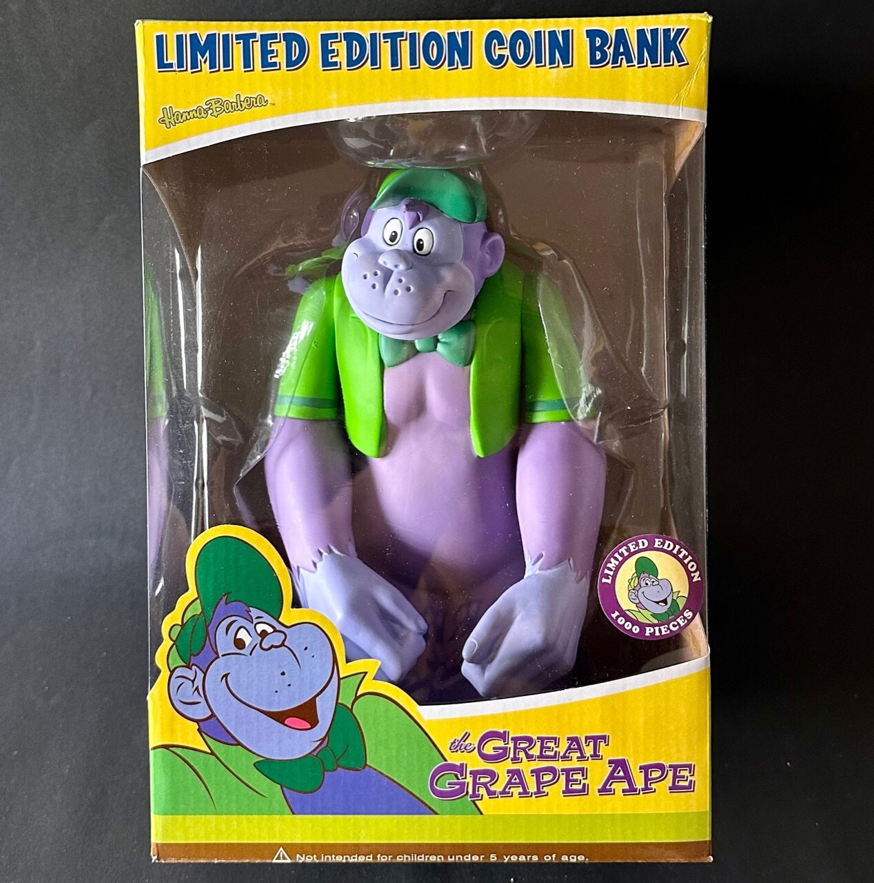 Hanna Barbera GREAT GRAPE APE PVC Bank 27Cm Ltd Edition